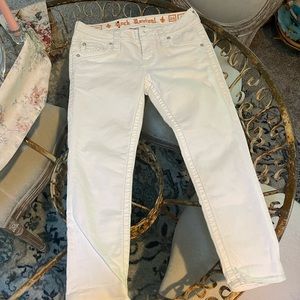 Gorgeous Rock Revival White Jeans